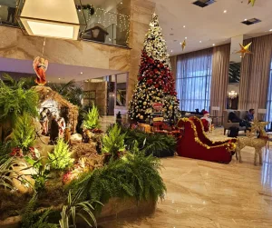 decoração de natal em hotel