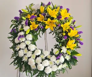 coroa de flores para enterro