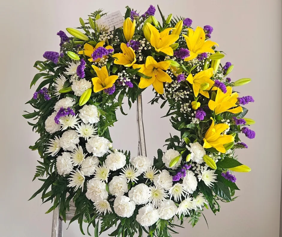 coroa de flores para enterro